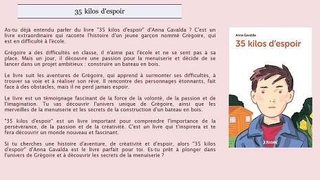 35 kilos d'espoir