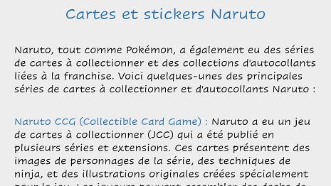 Naruto-05 Album Stickers sur Panini.fr - Naruto Site Officiel